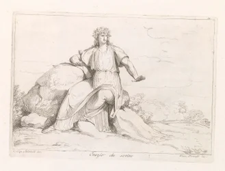 Horatius Horace der skriver (titel på objekt)