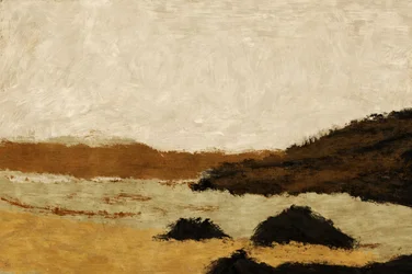 Jordnært, abstrakt landskab