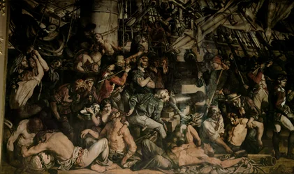 The Death of Nelson, detalje af det nederste dæk af Victory
