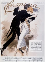 Par danser tango - illustration af Daniel De Losques (Henri Casimir Paul Thouroude) (1880-1915) - i "" Femina""" af 15/10/1913