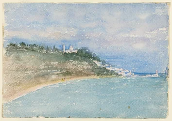 Point West of Algier, Nordafrika, Rejseskitse, 1896.