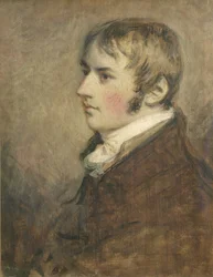 Portræt af John Constable (1776-1837) i en alder af tyve, 1796 (tempera)