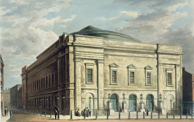 Theatre Royal, Drury Lane, i London, designet af Benjamin Wyatt i 1812, 1826