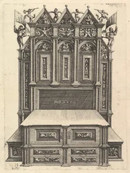 Design til en seng, 1527.
