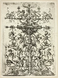 Ornament med arabesker, 1526/30, trykt 1684