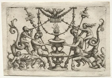 Ornament med Siren og Triton.