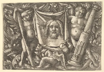 Sudarium holdt af to engle, ca. 1515.