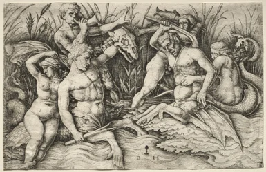 To Tritons kæmper - Battle of the Sea Gods højre del.