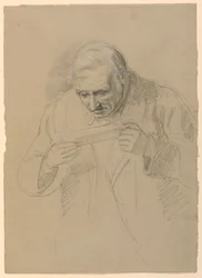Tegning, Daniel Huntingtons far, 1859