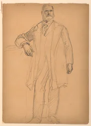 Tegning, præsident Chester Alan Ar, juni 1886
