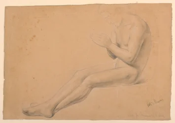 Tegning, studie til "De syges kommunion", 1844-45