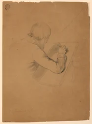 Tegning, studie til "De syges kommunion", 1844-45