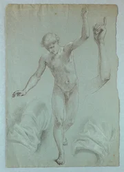 Tegning, studie til "Mercy