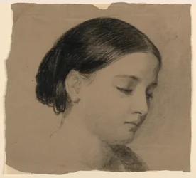 Tegning, Kunstnerens hustru Sophie, 1853