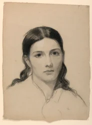 Tegning, Kunstnerens hustru Sophie, 1853