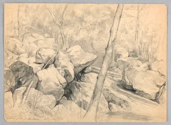 I nærheden af Falls of Wildcat Brook, Jackson, New Hampshire