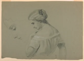 Studie af en kvinde i profil