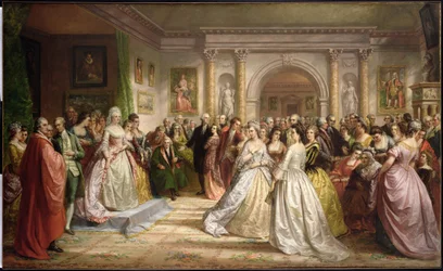 Den republikanske domstol (Lady Washingtons reception) 1861