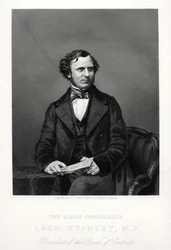 The Right Honorable Edward Henry Stanley, 15. jarl af Derby, britisk statsmand, c1880.