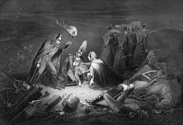 Almas slagmark, natten efter slaget, 1854 1857.