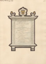 Mindesmærke for Jacob Augustus Blondel fra Stepney Church
