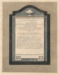 Mindesmærke for Mary Gardiner fra Hampton Church
