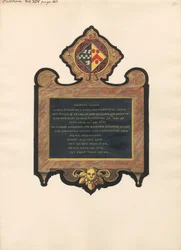 Mindesmærke for Mary Heigham fra East Ham Church
