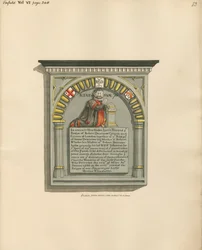Mindesmærke for Robert Diecrowe og Joan Diecrowe hans mor og Robert Wheter hans Mester fra Enfield