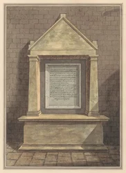 Mindesmærke for to kusiner, der begge hedder Elizabeth Isaak fra Hanworth Church
