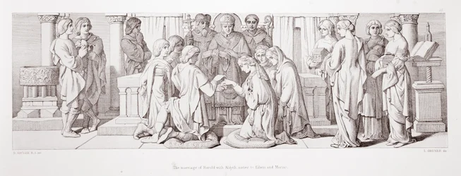Harolds ægteskab med Aldyth, søster til Edwin og Morcar, fra 