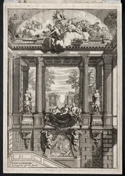 Trappe ved Palace of Voorst i Holland.
