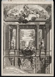 Trappe ved Palace of Voorst i Holland