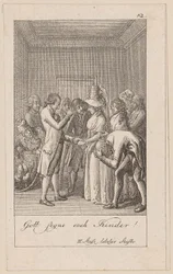 Blad 12 til August von Kotzebues Indianerne i England