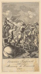 Blad 2 fra "Brandenburgske krigsscener"