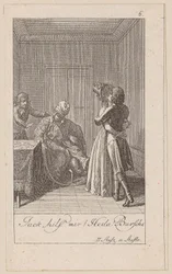 Blad 6 til Aug. von Kotzebues „Indianerne i England“
