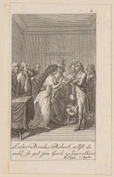 Tavle 8 til August von Kotzebues "Indianerne i England"