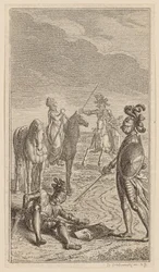 Bortførelse eller ridder Karl von Eichenhorst og frøken Gertrude von Hochburg, blad fra første udgave af "Digte af Gottfried August Bürger"