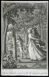 Illustration til »Beckers almanak for 1798«