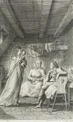 Illustration til »Beckers almanak for 1799«