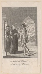 Luther i Worms, blad 11 fra serien »Oldtidens, middelalderens og den nyere tids historie«