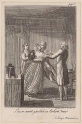 Robert og Louise omfavner hinanden