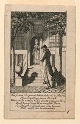 The Hypocritical Friend, Illustration for "Königl: Grosbrit [anian] genealogical calendar for the 1780 year Lauenberg by J.G. Berenberg"