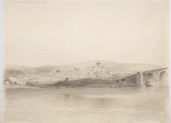 Hexham, ca. 1916 (trækul på papir)