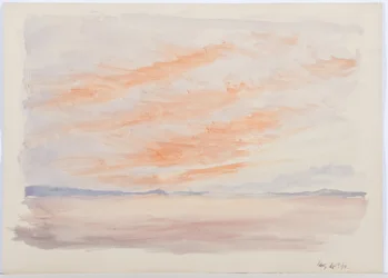 Holy Island, 1895 (blyant og wc på papir)