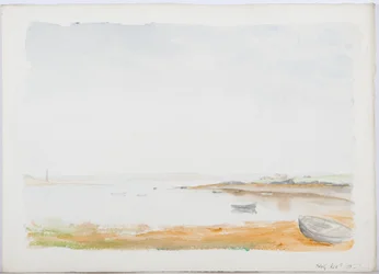 Holy Island, 1895 (blyant og wc på papir)