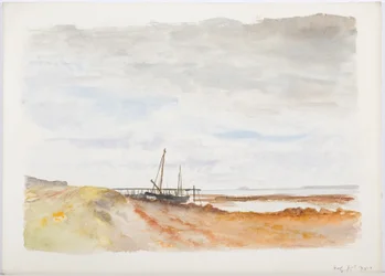 Holy Island, 1895 (blyant og wc på papir)