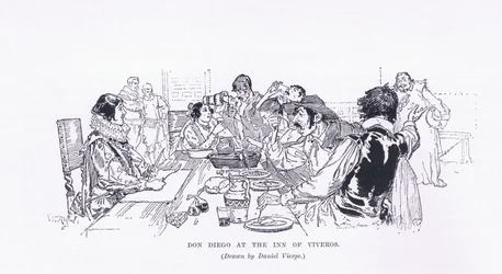 Don Diego på kroen Viveros, fra The Magazine of Art 1893, Cassell and Company