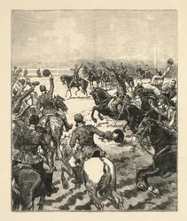 Napoleonsk kampscene.