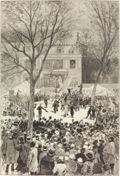 Populær demonstration den 27. februar for at fejre Victor Hugos 80. år