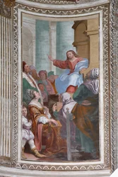 Jesus prædiker i templet